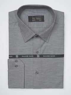 Dark Grey Self, Elite Edition, French Collar Men’s Formal Shirt (FS-1151)