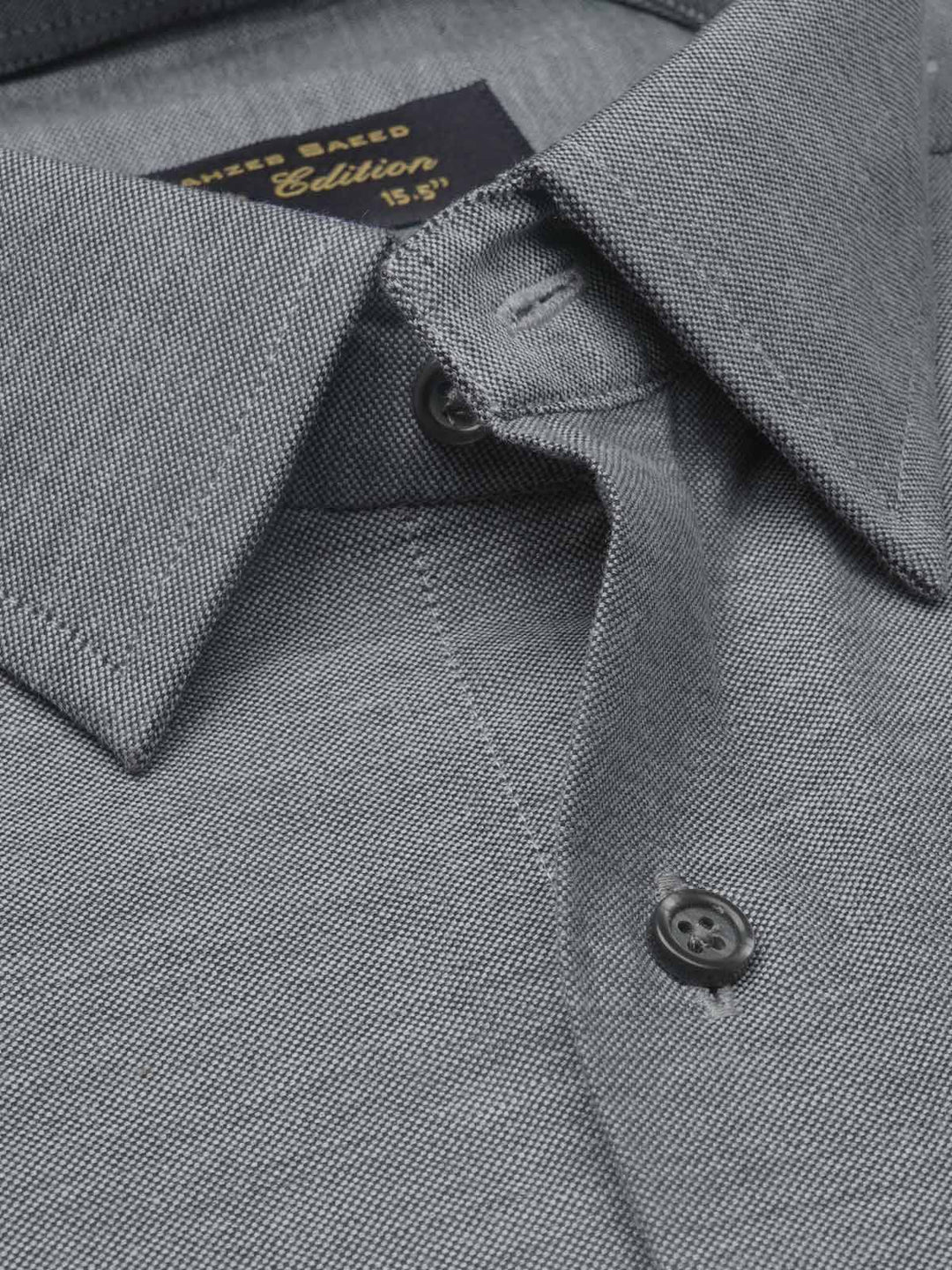 Dark Grey Self, Elite Edition, French Collar Men’s Formal Shirt (FS-1151)