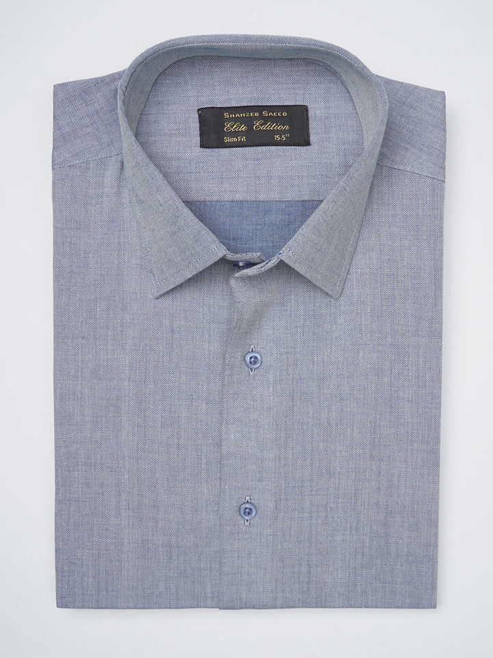 Grey Self Elite Edition, French Collar Men’s Formal Shirt (FS-1153)