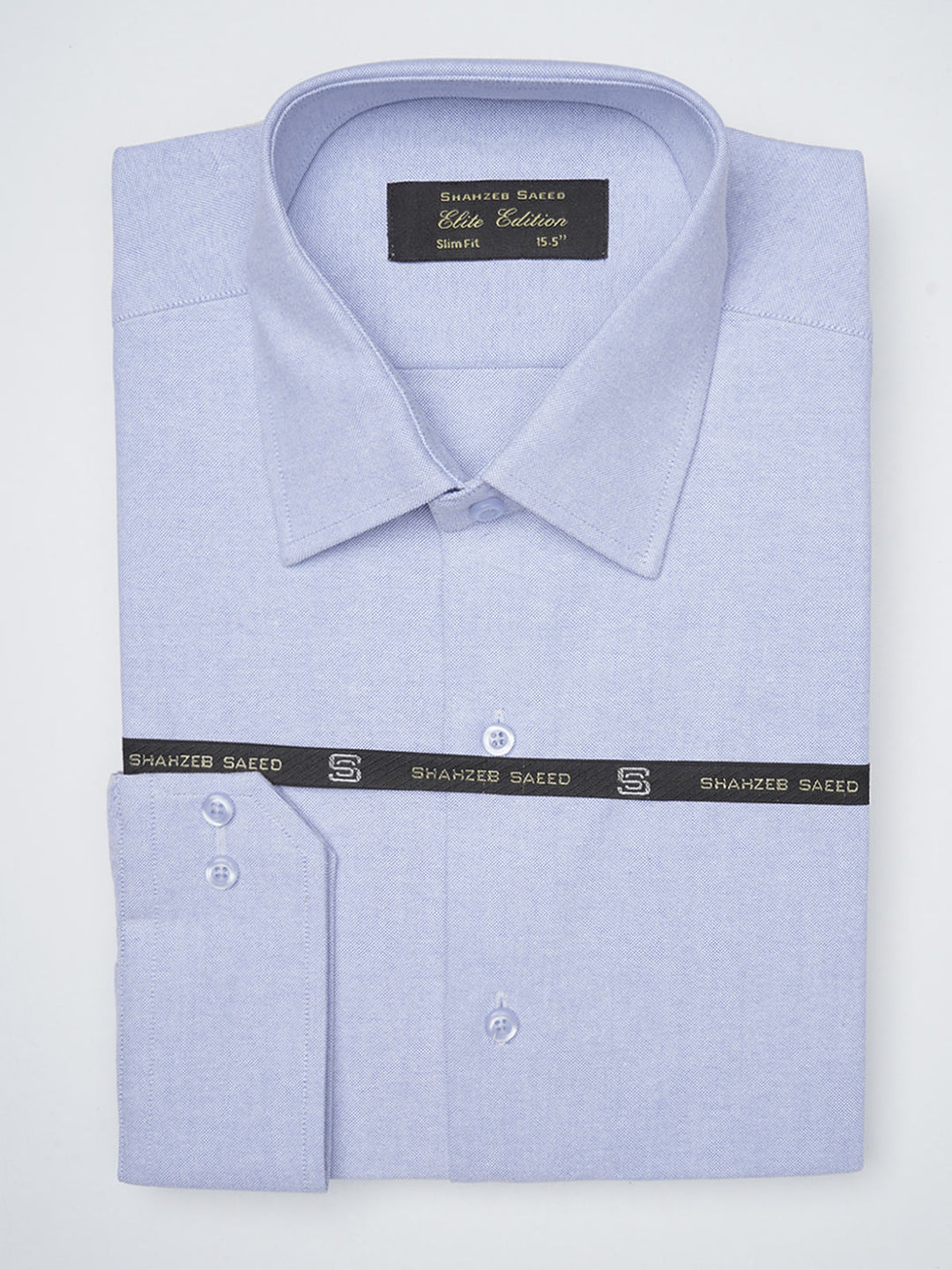 Sky Blue Self Elite Edition, French Collar Men’s Formal Shirt (FS-1155)