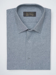 Dim Grey Self, Elite Edition, French Collar Men’s Formal Shirt (FS-1156)