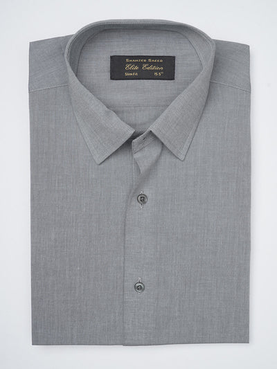 Grey Self Elite Edition, French Collar Men’s Formal Shirt (FS-1160)