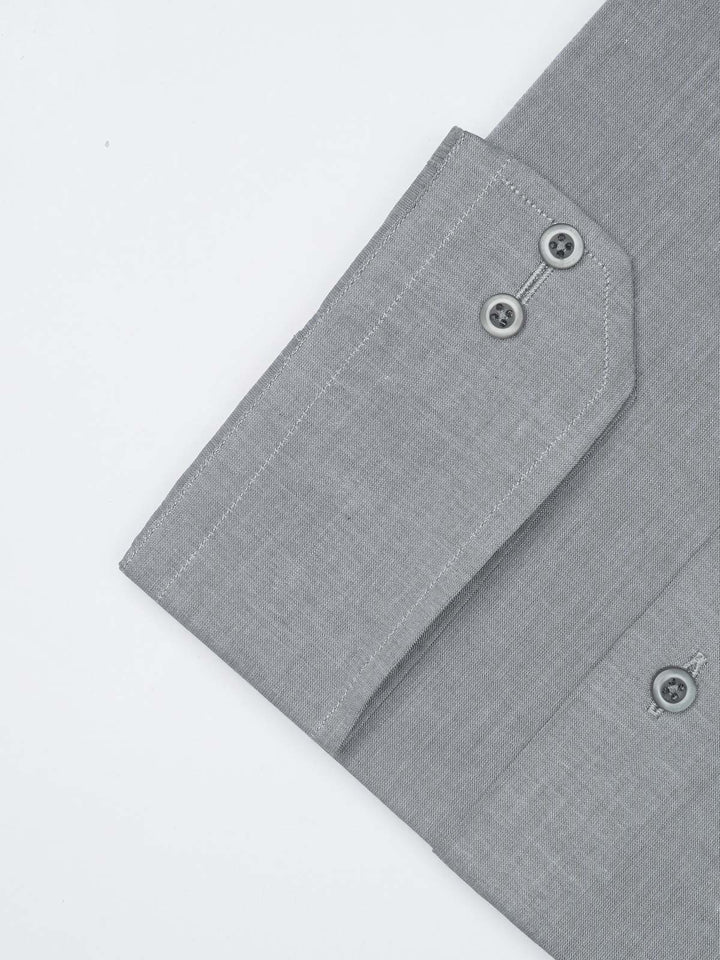 Grey Self Elite Edition, French Collar Men’s Formal Shirt (FS-1160)