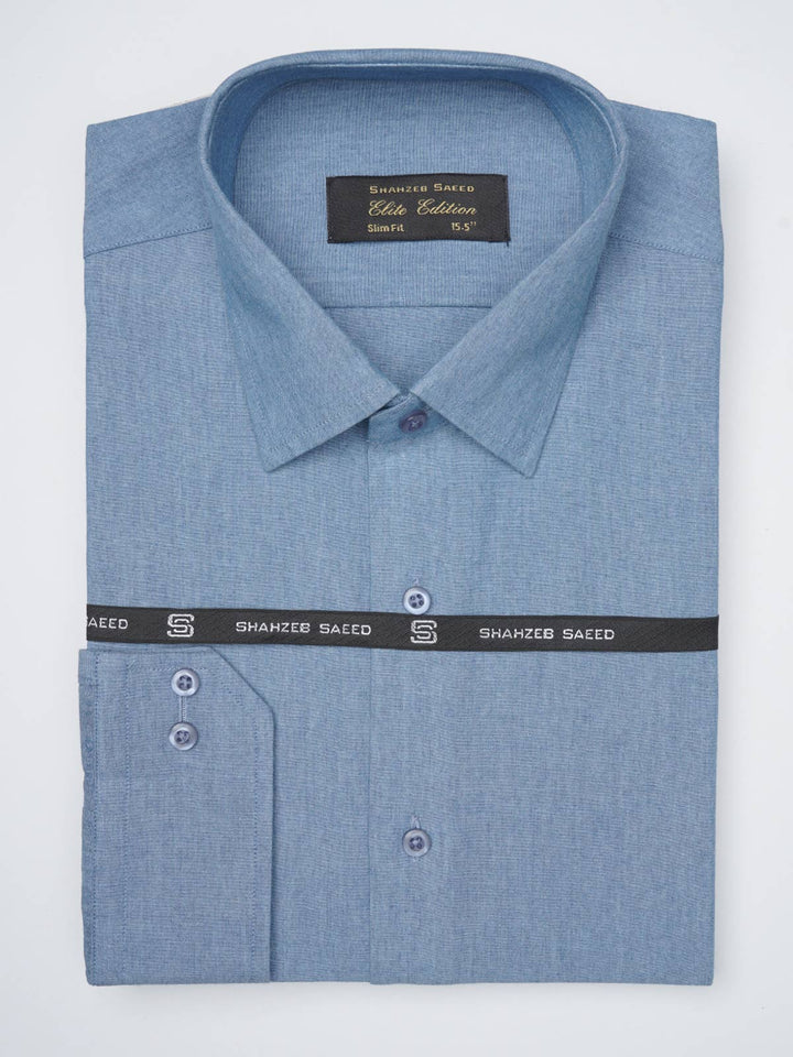 Blue Self Elite Edition, French Collar Men’s Formal Shirt (FS-1171)