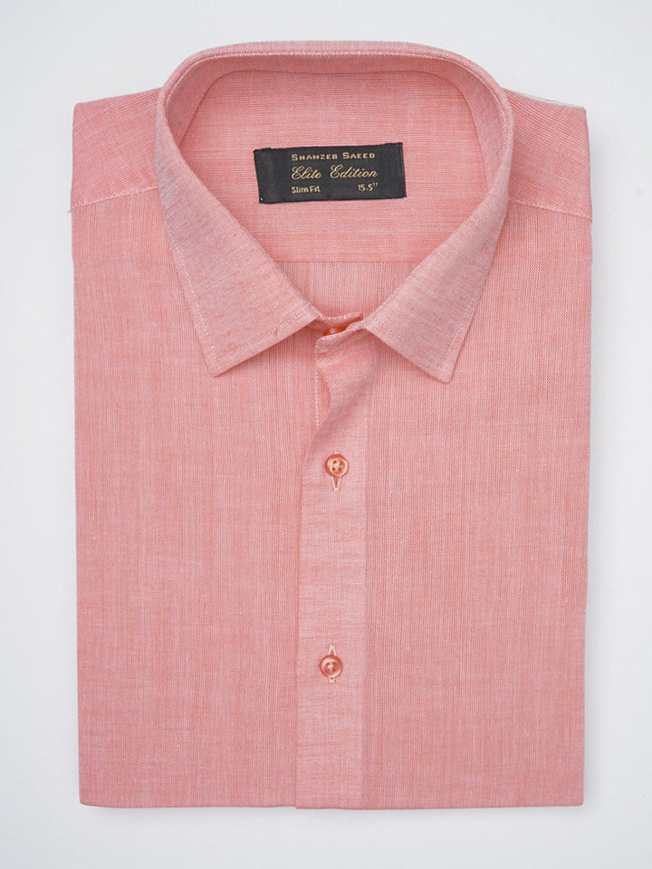 Peach Self, Elite Edition, French Collar Men’s Formal Shirt (FS-1184)