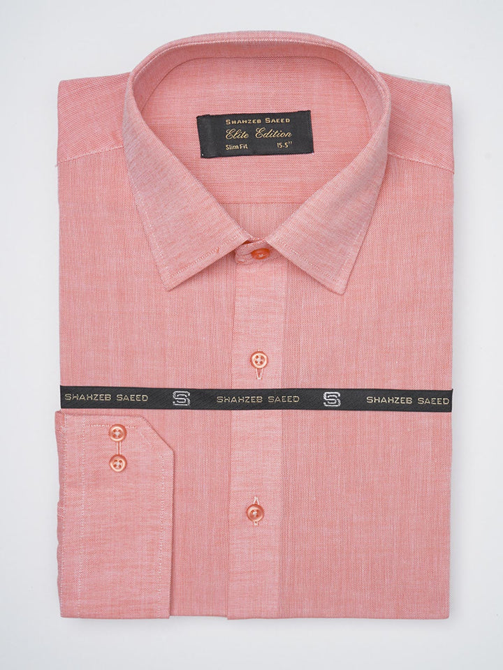 Peach Self, Elite Edition, French Collar Men’s Formal Shirt (FS-1184)