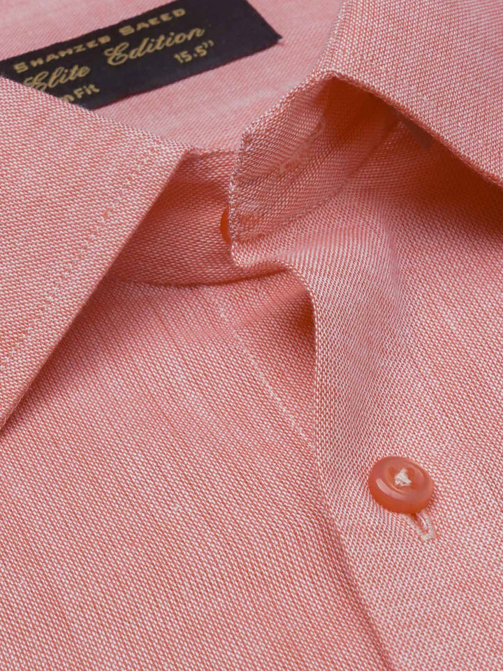 Peach Self, Elite Edition, French Collar Men’s Formal Shirt (FS-1184)