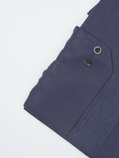 Dark Blue Plain, Elite Edition, French Collar Men’s Formal Shirt (FS-1189)