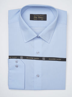 Light Blue Plain, Elite Edition, French Collar Men’s Formal Shirt (FS-1191)