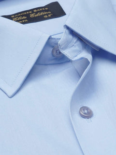 Light Blue Plain, Elite Edition, French Collar Men’s Formal Shirt (FS-1191)