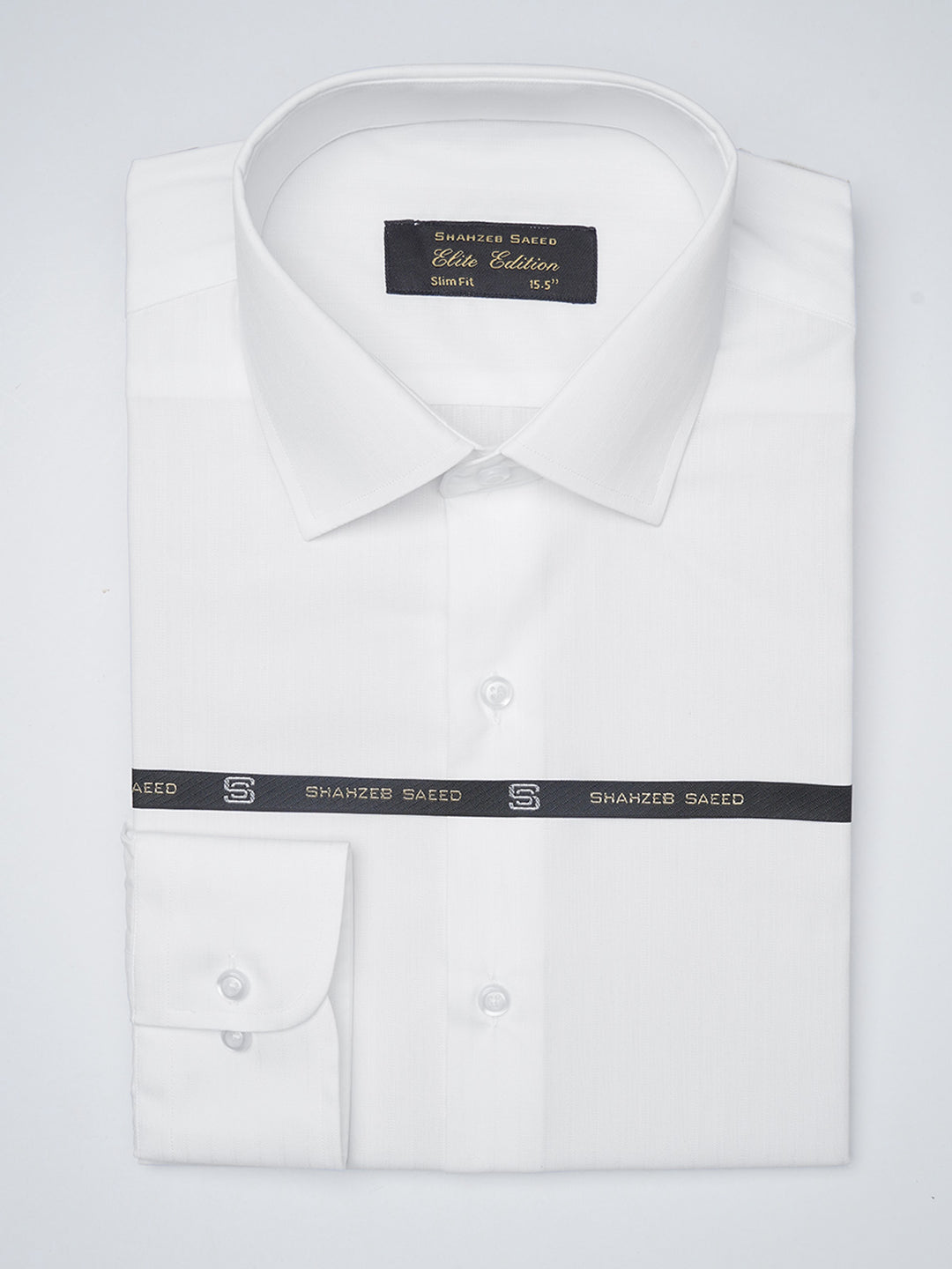 White Self, Elite Edition, French Collar Men’s Formal Shirt (FS-1198)