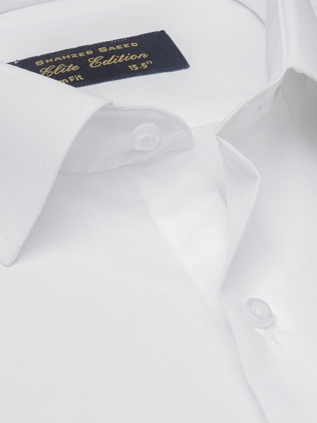 White Self, Elite Edition, French Collar Men’s Formal Shirt (FS-1198)