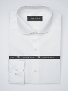 White Self, Elite Edition, Cutaway Collar Men’s Formal Shirt (FS-1199)