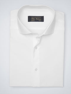 White Self, Elite Edition, Cutaway Collar Men’s Formal Shirt (FS-1201)