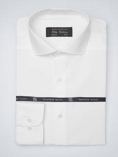 White Self, Elite Edition, Cutaway Collar Men’s Formal Shirt (FS-1201)