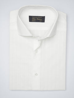 White Self, Elite Edition, Cutaway Collar Men’s Formal Shirt (FS-1203)