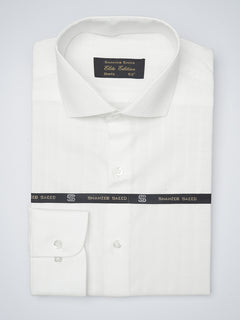 White Self, Elite Edition, Cutaway Collar Men’s Formal Shirt (FS-1203)