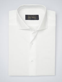 White Self, Elite Edition, Cutaway Collar Men’s Formal Shirt (FS-1206)