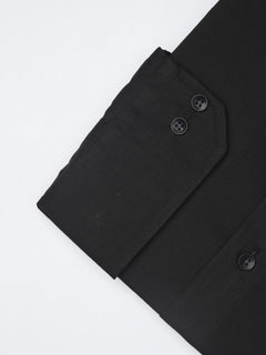 Black Plain, Elite Edition, French Collar Men’s Designer Formal Shirt (FS-1207)