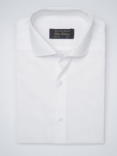 White Self, Elite Edition, Cutaway Collar Men’s Formal Shirt (FS-1214)