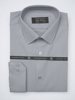 Grey Self, Elite Edition, French Collar Men’s Formal Shirt (FS-1234)