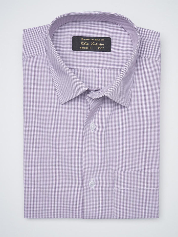 Light Purple Self, Elite Edition, French Collar Men’s Formal Shirt  (FS-1241)