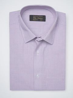 Light Purple Self, Elite Edition, French Collar Men’s Formal Shirt  (FS-1241)