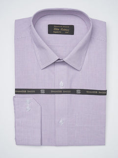 Light Purple Self, Elite Edition, French Collar Men’s Formal Shirt  (FS-1241)