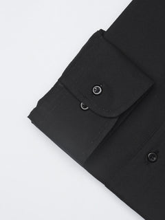 Black Plain, Elite Edition, Cutaway Collar Men’s Formal Shirt (FS-1251)