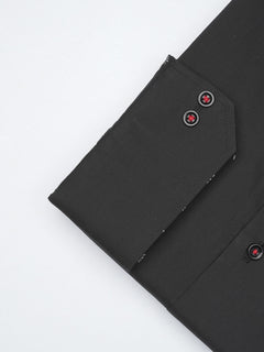 Black Plain, Elite Edition,Cutaway Collar Men’s Designer Formal Shirt (FS-1260)