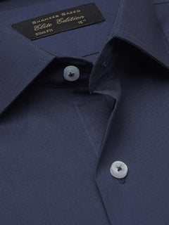 Navy Blue Plain, Elite Edition,Cutaway Collar Men’s Formal Shirt (FS-1272)