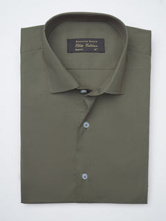 Green Plain, Elite Edition,Cutaway Collar Men’s Formal Shirt (FS-1275)