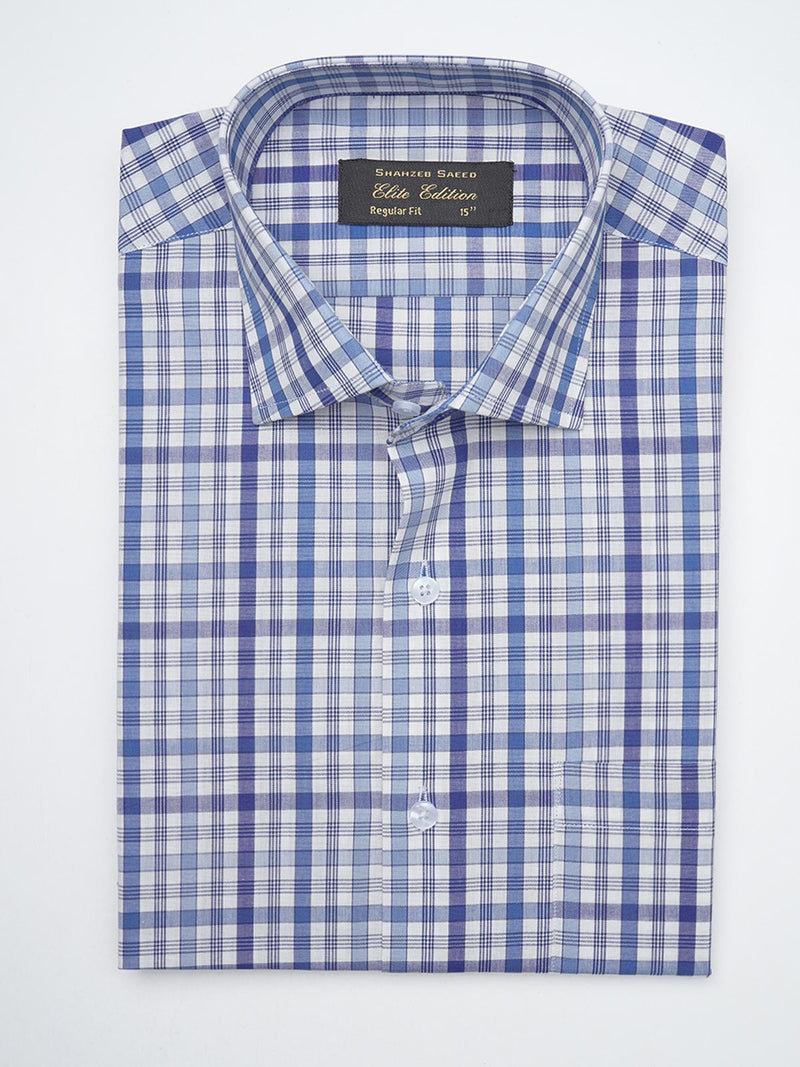 Multi Color Checkered, Elite Edition, Cutaway Collar Men’s Formal Shirt  (FS-1292)