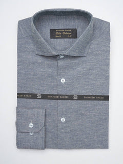 Greyish Self, Elite Edition, Cutaway Collar Men’s Formal Shirt  (FS-1327)