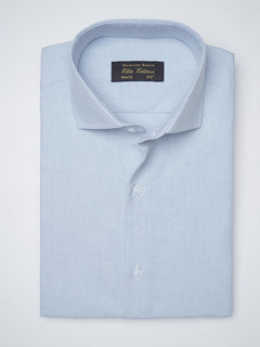 Light Blue Self, Elite Edition,Cutaway Collar Men’s Formal Shirt  (FS-1354)