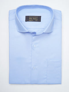 Sky Blue Self, Elite Edition, Cutaway Collar Men’s Formal Shirt  (FS-1358)