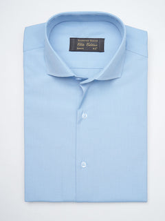 Light Blue Plain, Elite Edition, Cutaway Collar Men’s Formal Shirt  (FS-1359)