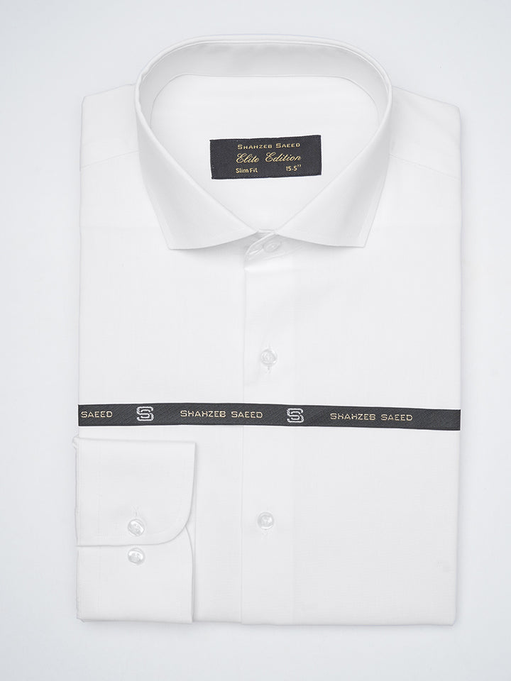 White Plain, Elite Edition,Cutaway Collar Men’s Formal Shirt  (FS-1372)