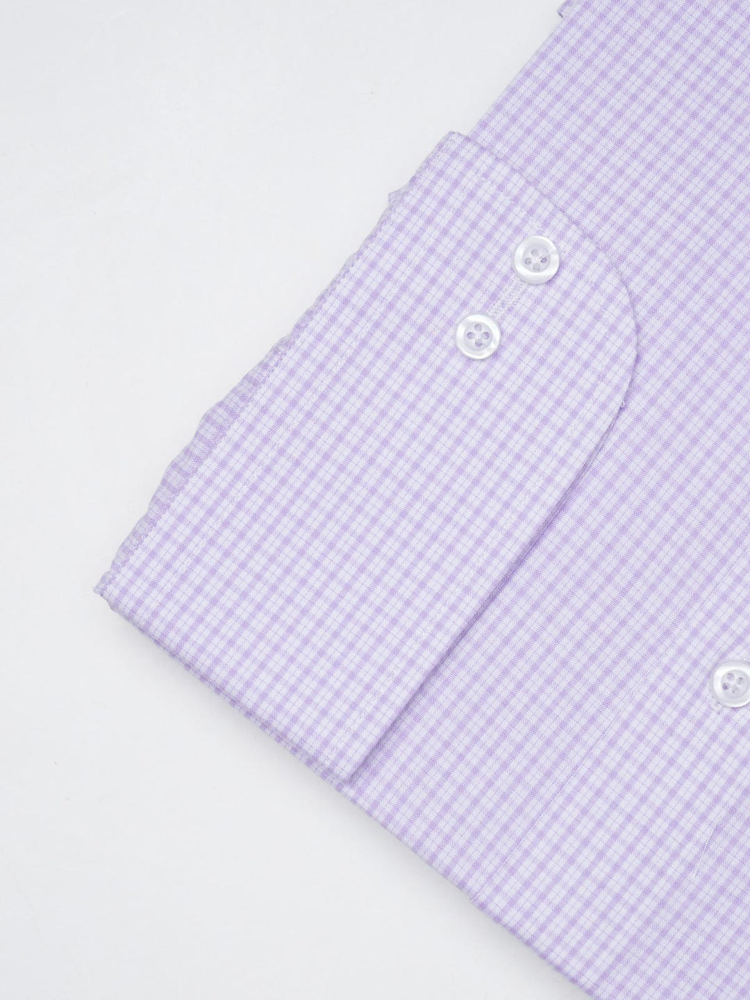 Light Purple Self Checkered, Elite Edition, Cutaway Collar Men’s Formal Shirt  (FS-1399)