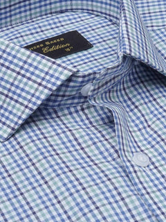 Multi Color Micro Checkered, Elite Edition, Cutaway Collar Men’s Formal Shirt  (FS-1412)
