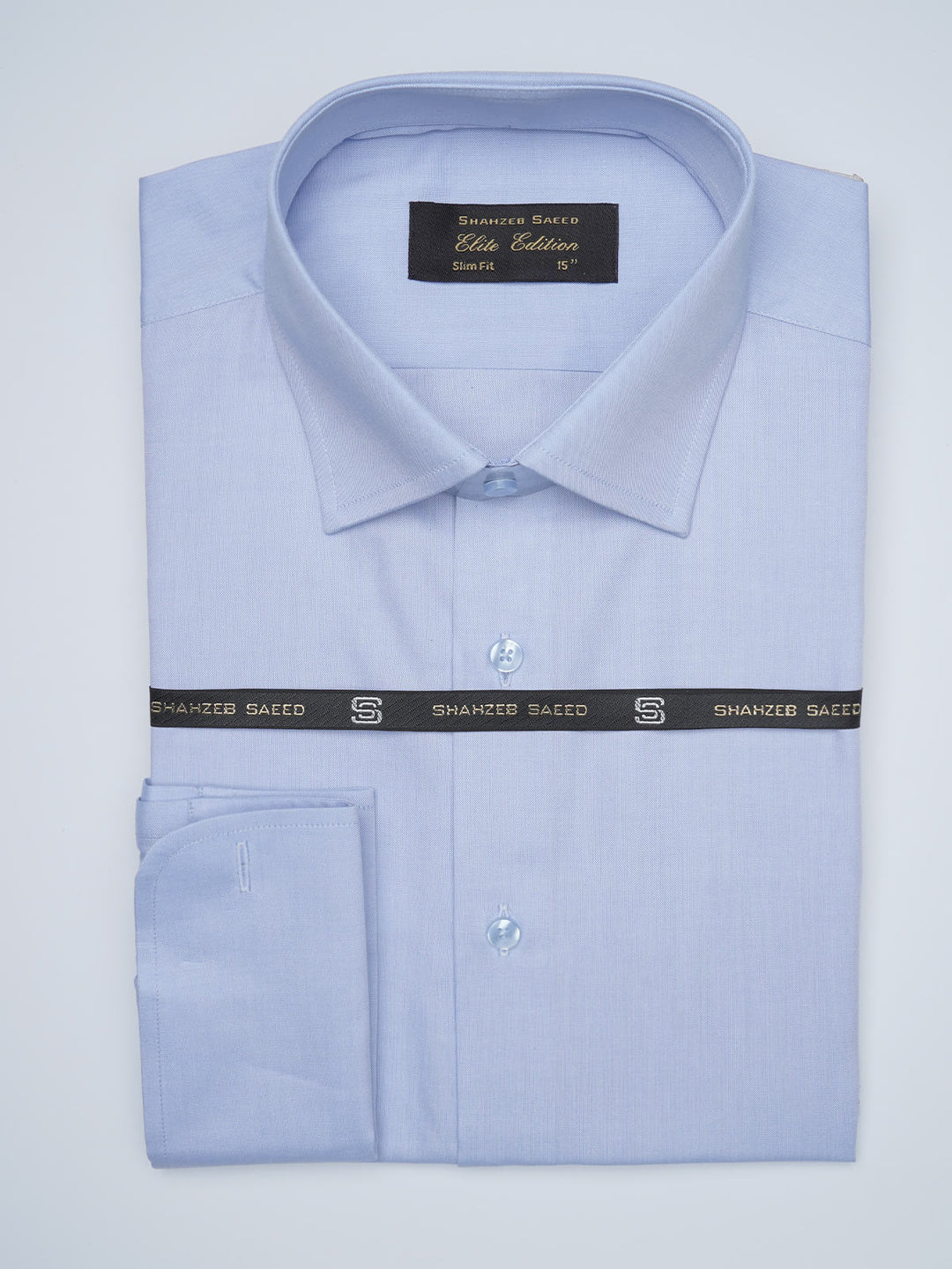 Blue Plain, Elite Edition, French Collar Men’s Formal Shirt  (FS-1425)