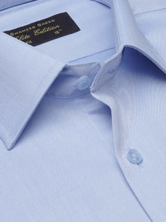 Light Blue Plain, Elite Edition, French Collar Men’s Formal Shirt  (FS-1426)