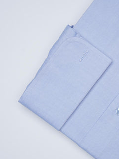 Light Blue Plain, Elite Edition, French Collar Men’s Formal Shirt  (FS-1427)