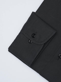 Black Plain, Elite Edition, Cutaway Collar Men’s Formal Shirt  (FS-1438)
