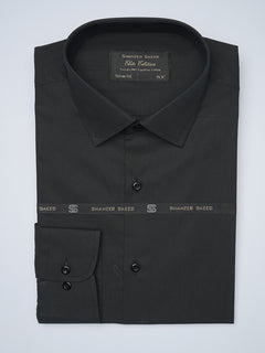 Black Plain, Elite Edition, Cutaway Collar Men’s Formal Shirt  (FS-1441)