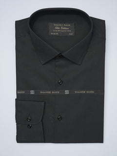 Black Plain, Elite Edition, French Collar Men’s Formal Shirt  (FS-1451)