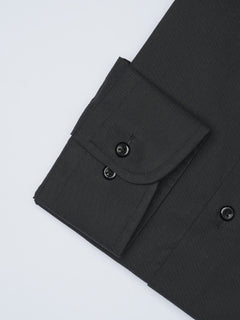 Black Plain, Elite Edition, Cutaway Collar Men’s Formal Shirt  (FS-1457)