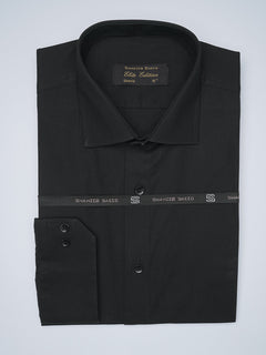 Black Plain, Elite Edition, Cutaway Collar Men’s Formal Shirt  (FS-1463)