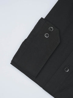 Black Plain, Elite Edition, Cutaway Collar Men’s Formal Shirt  (FS-1463)