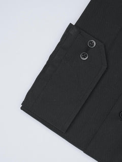 Black Plain, Elite Edition, Cutaway Collar Men’s Formal Shirt  (FS-1468)